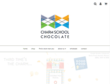 Tablet Screenshot of charmschoolchocolate.com